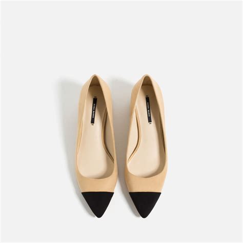 zapato chanel beige y negro